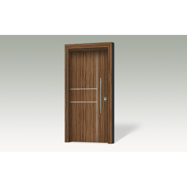 Θωρακισμένη πόρτα με επένδυση αλουμινίου BO 303