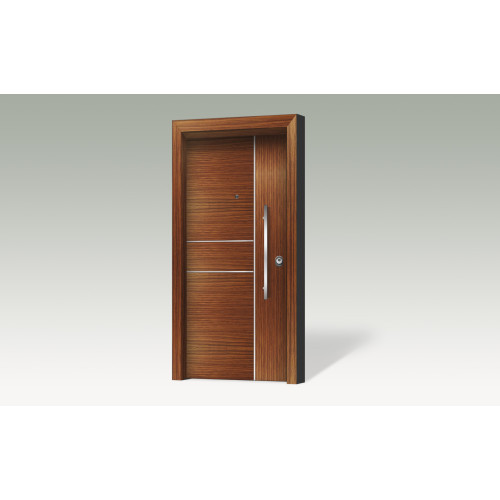 Θωρακισμένη πόρτα με επένδυση αλουμινίου BO 303K