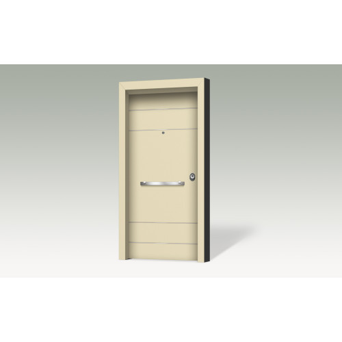 Θωρακισμένη πόρτα με επένδυση αλουμινίου BO 304