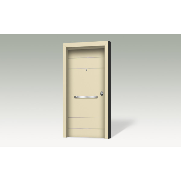 Θωρακισμένη πόρτα με επένδυση αλουμινίου BO 304