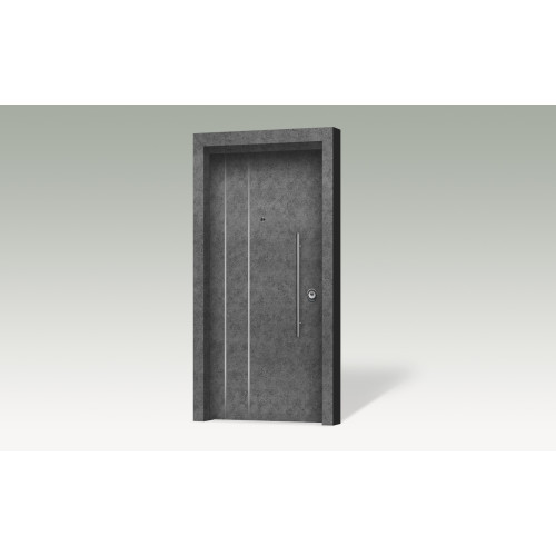 Θωρακισμένη πόρτα με επένδυση αλουμινίου BO 306