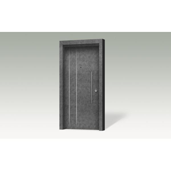 Θωρακισμένη πόρτα με επένδυση αλουμινίου BO 306