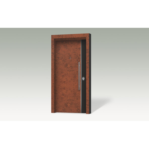 Θωρακισμένη πόρτα με επένδυση αλουμινίου BO 309D