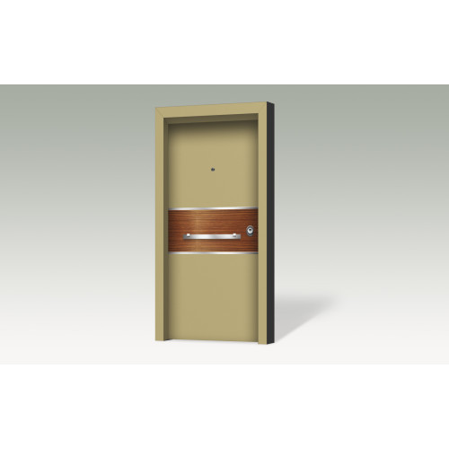 Θωρακισμένη πόρτα με επένδυση αλουμινίου BO 311