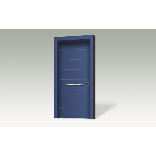 Θωρακισμένη πόρτα με επένδυση αλουμινίου AL 00R