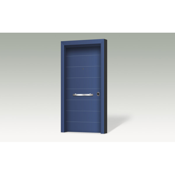 Θωρακισμένη πόρτα με επένδυση αλουμινίου AL 00R