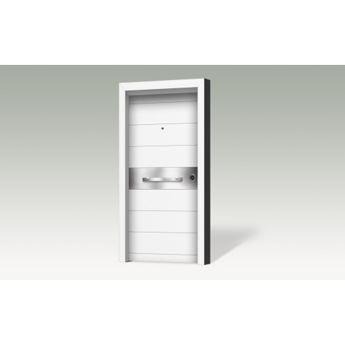 Θωρακισμένη πόρτα με επένδυση αλουμινίου AL 01R