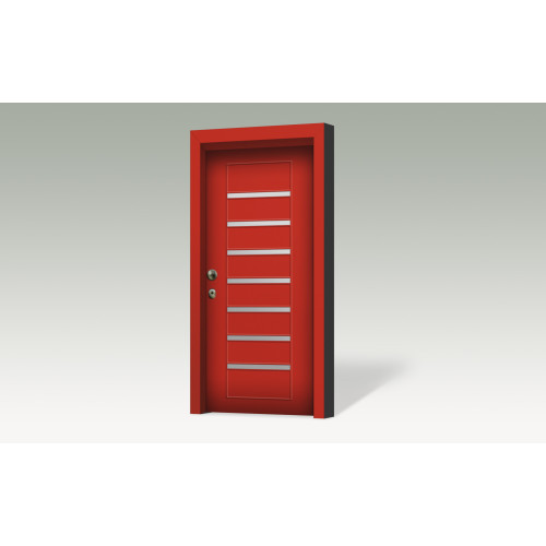 Θωρακισμένη πόρτα με επένδυση αλουμινίου A15