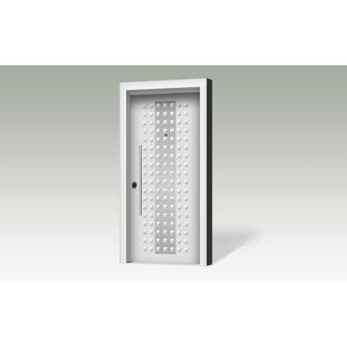 Θωρακισμένη πόρτα με επένδυση αλουμινίου A217