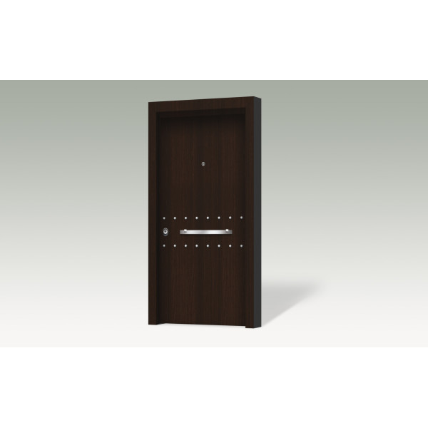 Θωρακισμένη πόρτα με επένδυση αλουμινίου A221