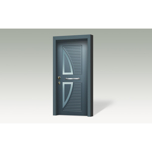 Θωρακισμένη πόρτα με επένδυση αλουμινίου A223