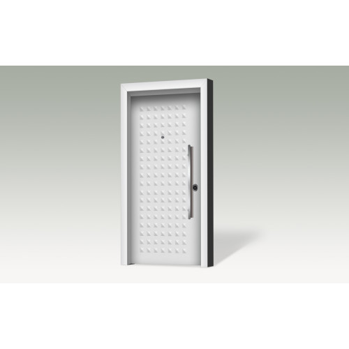 Θωρακισμένη πόρτα με επένδυση αλουμινίου A102