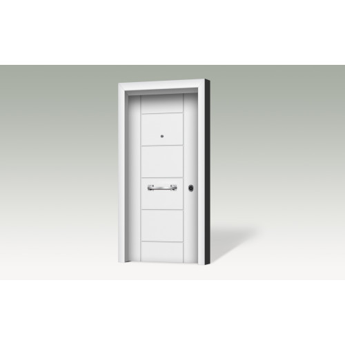 Θωρακισμένη πόρτα με επένδυση αλουμινίου A103