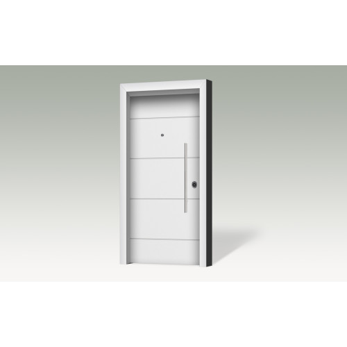 Θωρακισμένη πόρτα με επένδυση αλουμινίου A107