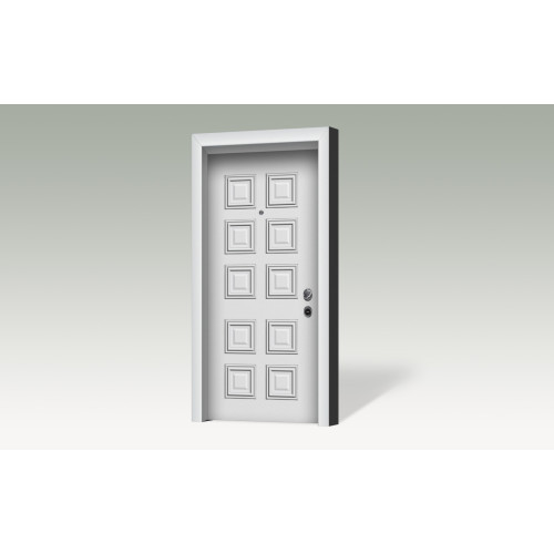 Θωρακισμένη πόρτα με επένδυση αλουμινίου A1