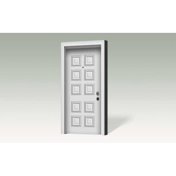 Θωρακισμένη πόρτα με επένδυση αλουμινίου A1