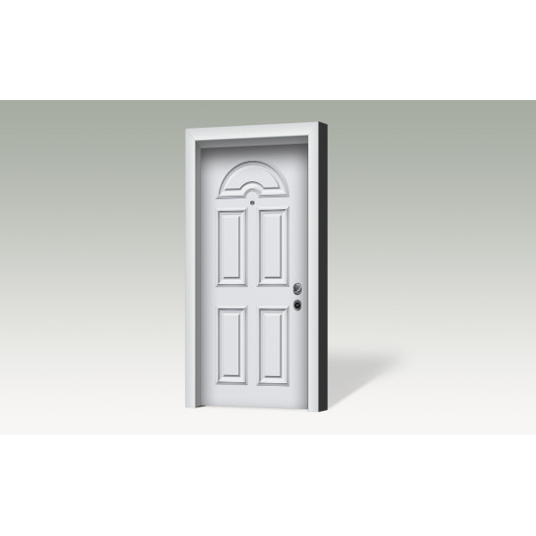 Θωρακισμένη πόρτα με επένδυση αλουμινίου A4