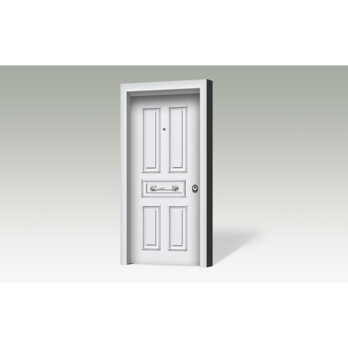 Θωρακισμένη πόρτα με επένδυση αλουμινίου A6