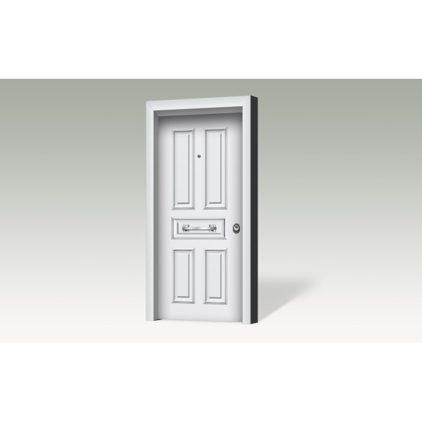 Θωρακισμένη πόρτα με επένδυση αλουμινίου A6