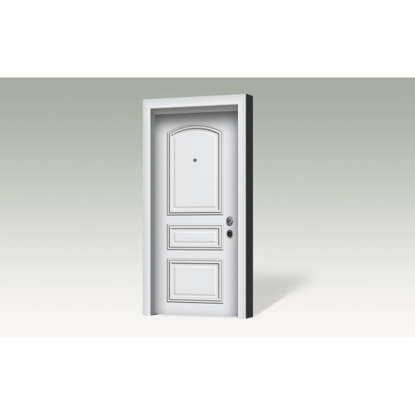 Θωρακισμένη πόρτα με επένδυση αλουμινίου A71