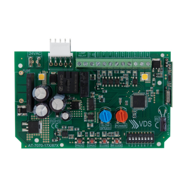 AT 7070 - Πίνακας ελέγχου κινητήρων 24 VDC με encoder ή τερματικούς διακόπτες για πόρτες οροφής