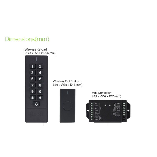 ACCESS CONTROL A3-WIRELESS, ΑΣΥΡΜΑΤΟ